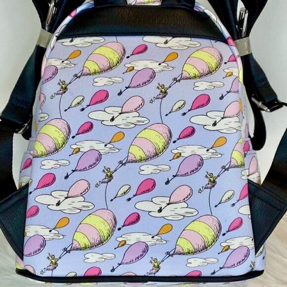 Balloons Loungefly Dr. Seuss Oh the Places You’ll Go Mini Backpack NWT - Picture 4 of 7